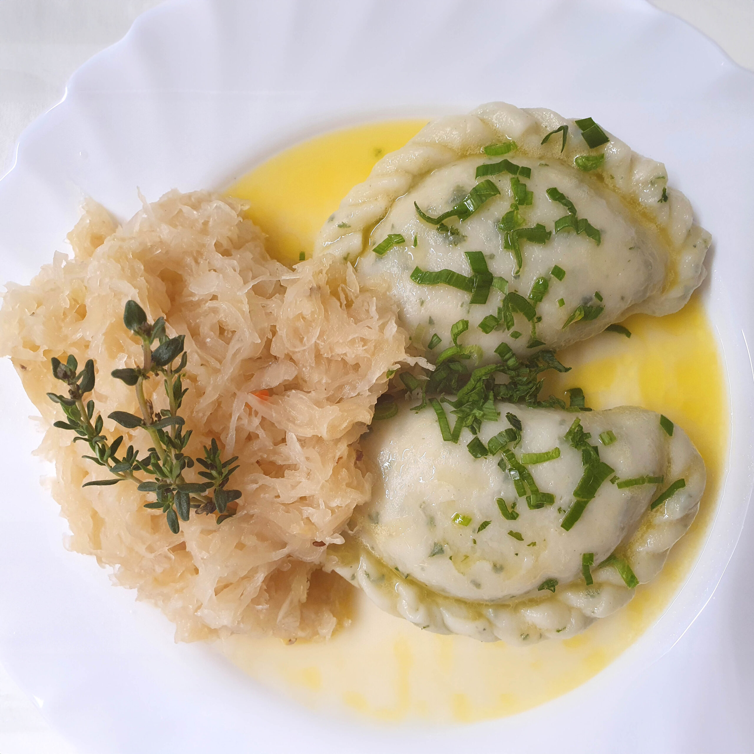 Kärntnernudel mit Sauerkraut